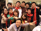 POP上海总部2012年年会-高层和同事合影